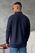 Тёмно-синяя кофта на молнии Hugo Boss logo-embroidered