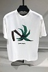 Белая футболка Palm Angels Broken Palm print