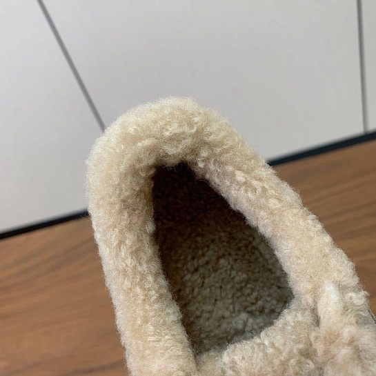 Женские кроссовки с мехом Brunello Cucinelli premium - Beige