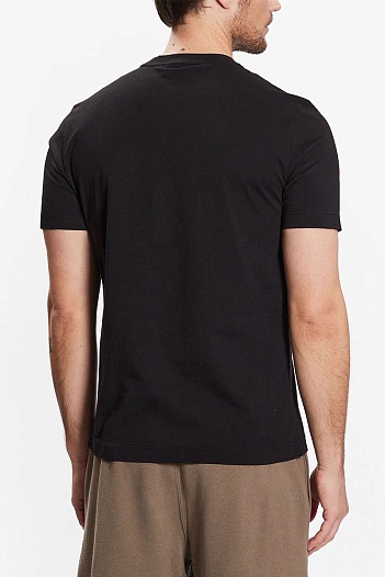 Мужская чёрная футболка Calvin Klein logo-print   