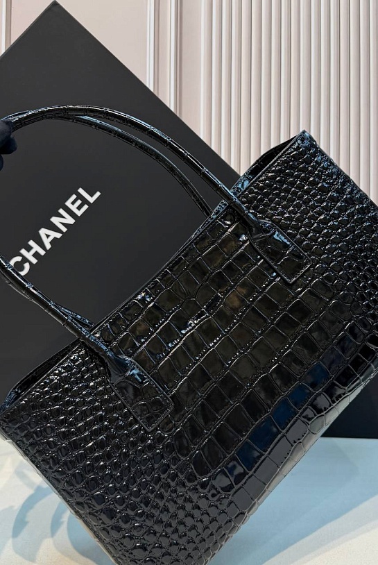 Кожаная сумка Chanel Shopping Tote premium 35x19x12 см