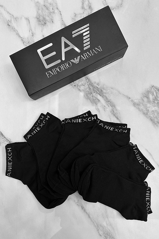Набор чёрных носков Emporio Armani 7