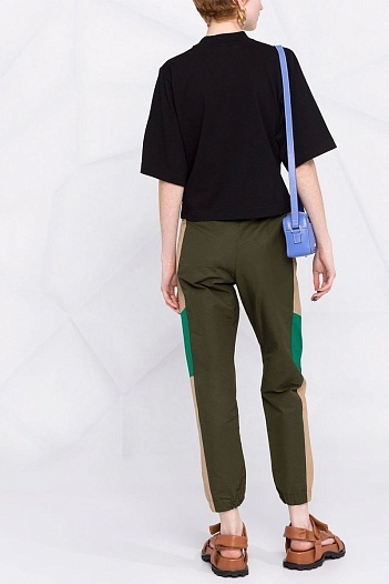 Женская оверсайз футболка Palm Angels Teddy - Black   