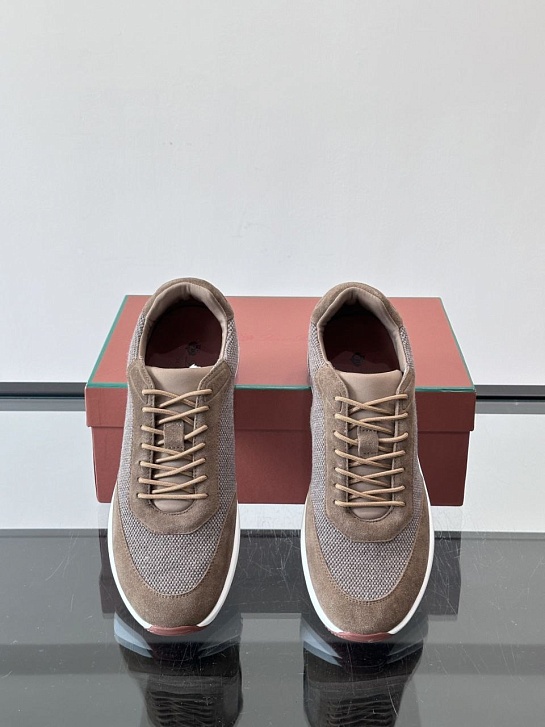 Мужские кроссовки Loro Piana Week End Walk - Brown