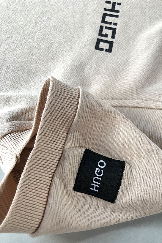 Мужское бежевое поло Hugo Boss