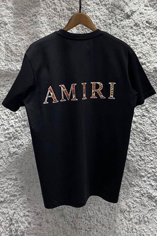 Чёрная мужская футболка Amiri Chinese New Year logo