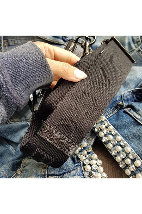 Кожаная сумка Marc Jacobs 19x11 см - Black