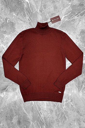 Мужская бордовая водолазка Maglione   