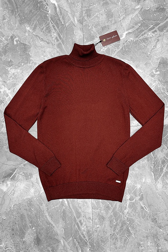 Мужская бордовая водолазка Maglione