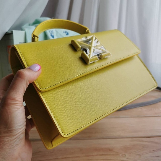 Женская сумка Off-White 1.4 Jitney 22x15 см - Yellow