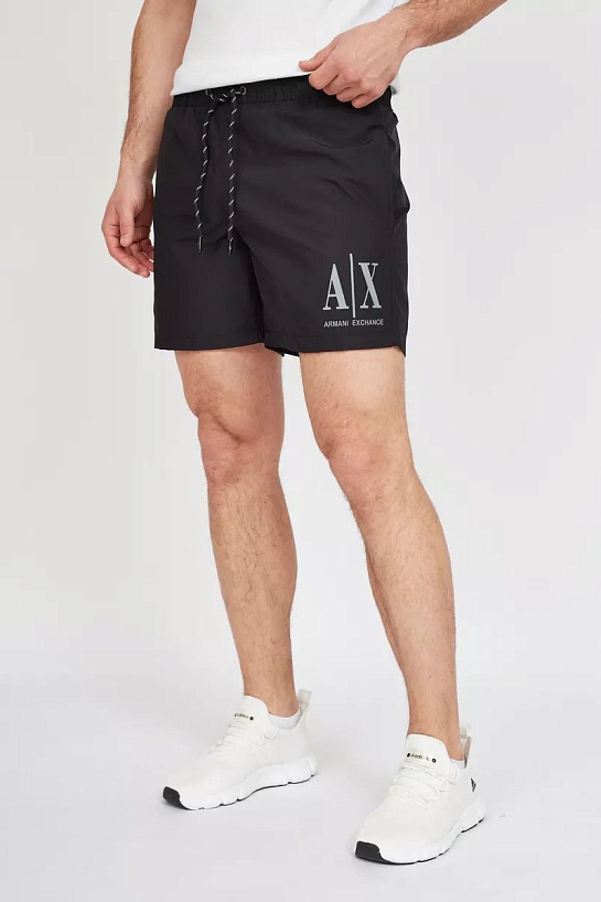 Мужские чёрные шорты Armani Exchange