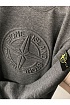 Мужской серый свитшот Stone Island с патчем на плече embossed logo