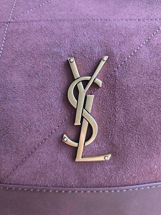 Замшевая сумка Yves Saint Laurent 38x34 см