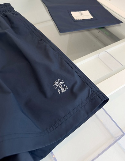Мужские шорты Brunello Cucinelli Premium - Navy   
