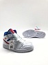 Женские кроссовки Nike Dunk High - White / Blue / Red