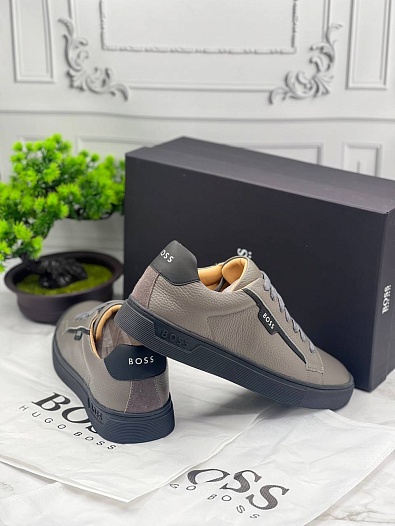 Кожаные кроссовки Hugo Boss Rhys   