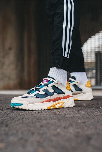 Кроссовки Adidas Niteball - White / Blue   