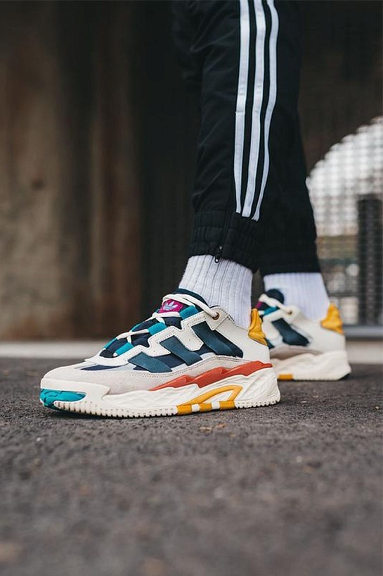 Кроссовки Adidas Niteball - White / Blue