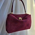 Замшевая сумка Balenciaga Rodeo 28x20 см - Cherry