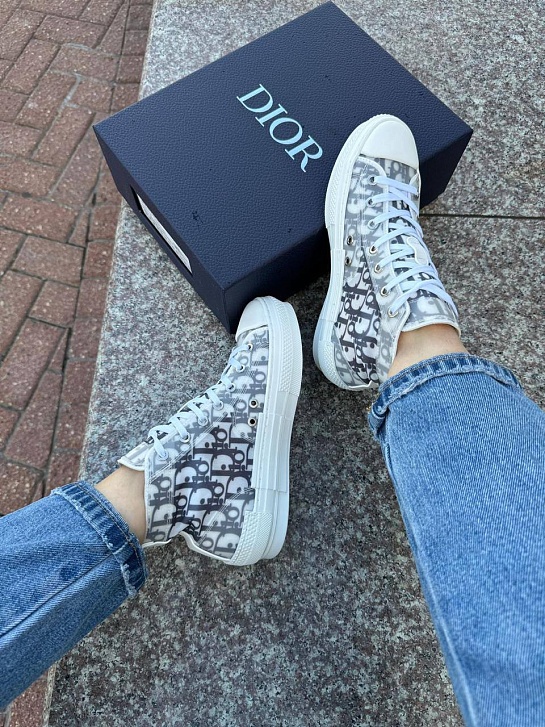 Женские текстильные кроссовки Dior Walk'n'Dior