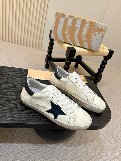 Мужские кожаные кроссовки Golden Goose Super-Star   