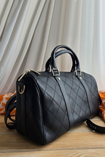 Кожаная дорожная сумка Chanel Boston 45x21 см   