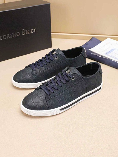 Мужские кожаные кроссовки Stefano Ricci   