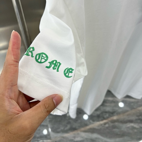 Белая оверсайз футболка Chrome Hearts Premium