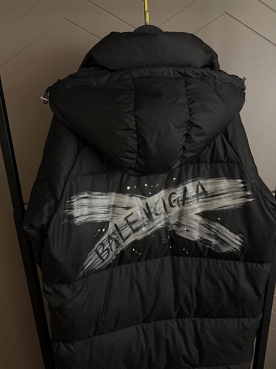 Женская пуховая куртка Balenciaga Premium - Black