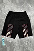 Мужские чёрные шорты Off-White Caravaggio Print
