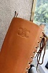 Женские кожаные сапоги Celine Premium - Brown
