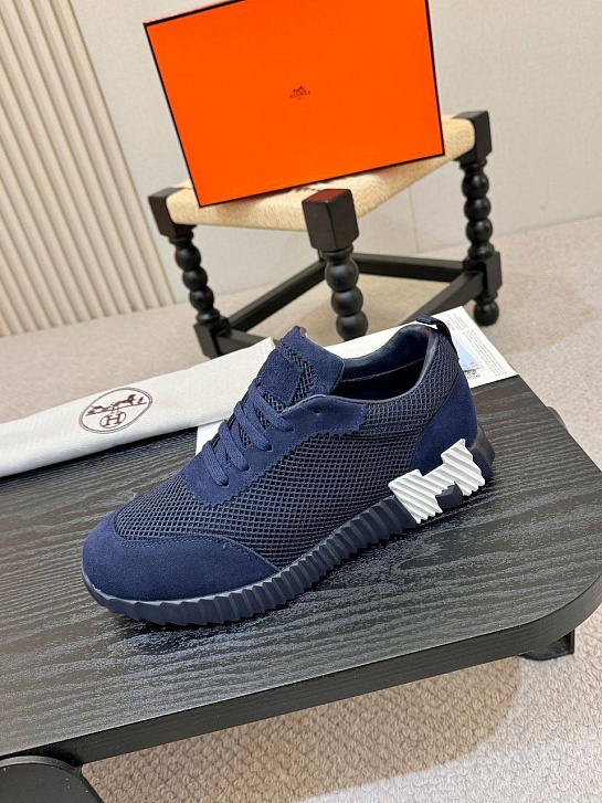 Мужские синие кроссовки Hermes Bouncing