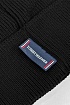 Мужская чёрная шапка Tommy Hilfiger logo-patch