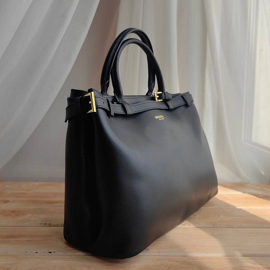 Женская кожаная сумка Prada Buckle 35x25 см (2 расцветки)   