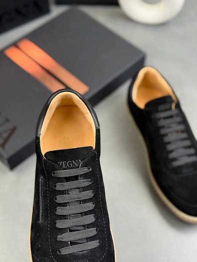 Мужские замшевые кроссовки Zegna "232"   