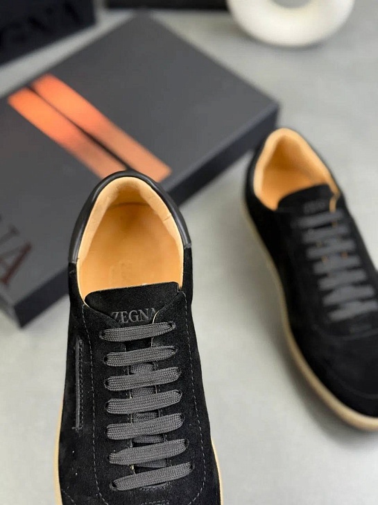 Мужские замшевые кроссовки Zegna "232"