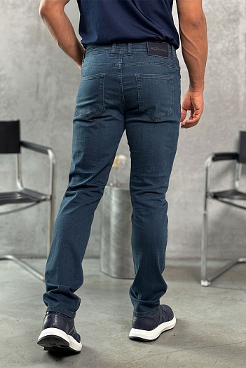 Мужские тёмно-синие джинсы Kiton   