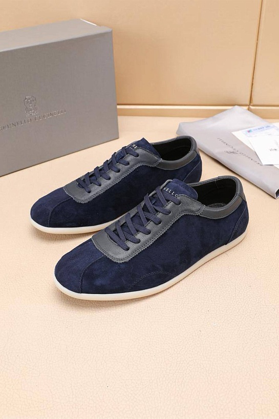 Мужские замшевые кроссовки Brunello Cucinelli