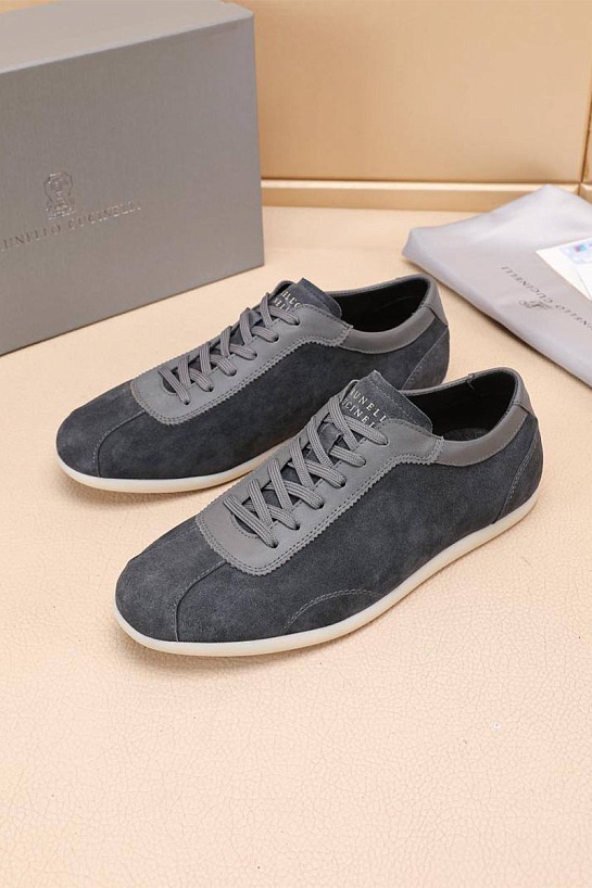 Мужские замшевые кроссовки Brunello Cucinelli