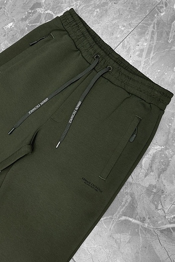 Мужские спортивные штаны Armani Exchange зелёного цвета   