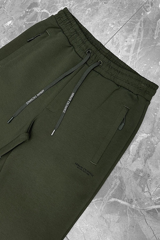 Мужские спортивные штаны Armani Exchange зелёного цвета