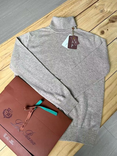 Мужская водолазка Loro Piana Premium - Light Tan   