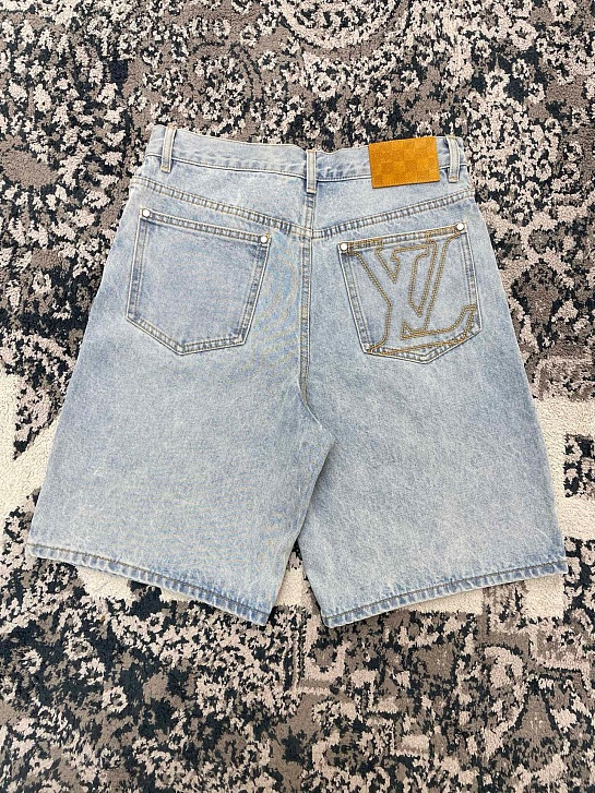 Джинсовые шорты Louis Vuitton Premium - Washed Indigo