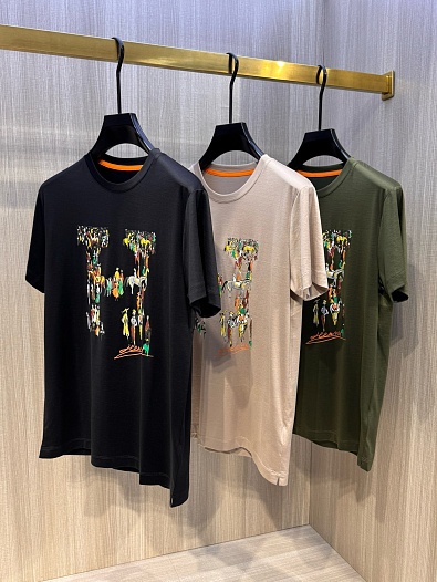 Мужская футболка Hermes Premium - Black   