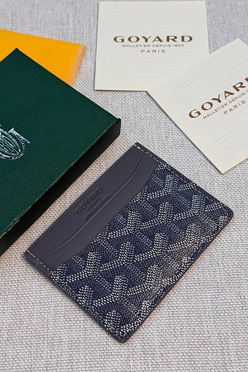 Кожаный кардхолдер Goyard Saint Sulpice premium 10.5x7 см   