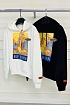 Чёрное мужское худи Heron Preston heron-print