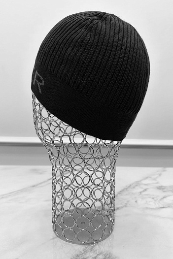 Мужская чёрная шапка Tommy Hilfiger   