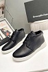 Кожаные кроссовки Zegna Triple Stitch high-top