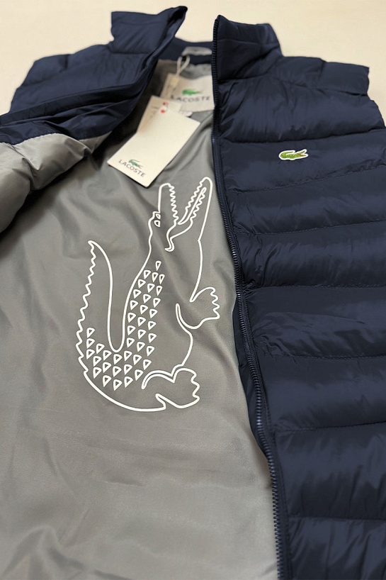 Мужской жилет Lacoste тёмно-синего цвета