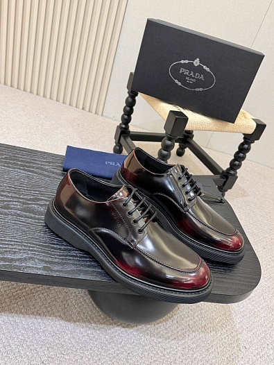 Лакированные ботинки Prada premium - Brown   